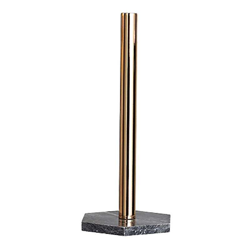 Gold Paper Stand with Marble Base Vertical Paper Towel Rack Modern Paper Towel Holder Roll Toilet Co