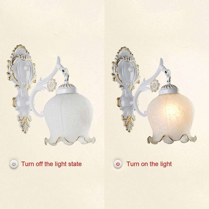 Golden Generation Minimalist Hotel Bedside Corridor Glass Wall Lamp Led Aisle Single Head European