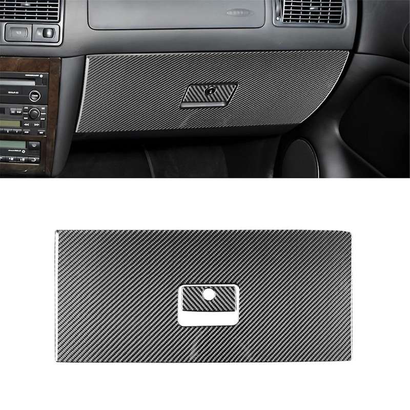 Golf 4 Mk4 1999-2004 Lhd Soft Carbon Fiber Car Passenger Side Storage Glove Box Panel Cover Trim A