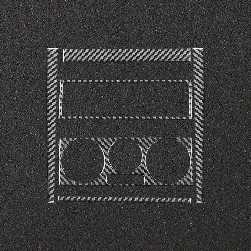 Golf 4 Mk4 1999-2004 Soft Carbon Fiber Center Control Cd Air Conditioner Radio Panel Frame Cover T