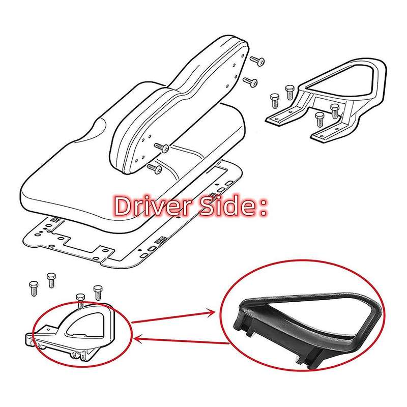 Golf Cart Arm Rest Hip Restraint for 1994-UP Gas&Electric Replace 71701-G01