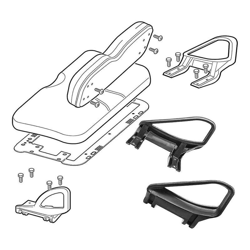 Golf Cart Arm Rest Hip Restraint for 1994-UP Gas&Electric Replace 71701-G01 71702-G01