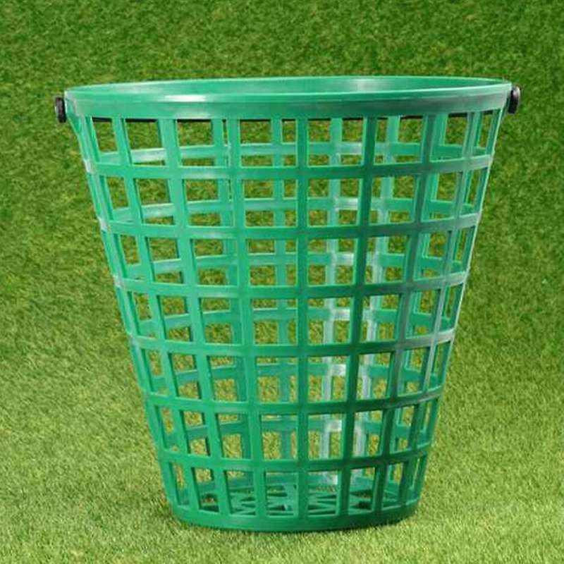 Golf Basket Golf Container with Handle Ball Rack for Stadium Outdoor Sports Green