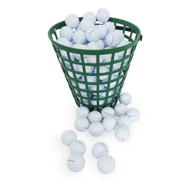 Golf Basket Golf Container with Handle Ball Rack for Stadium Outdoor Sports Green