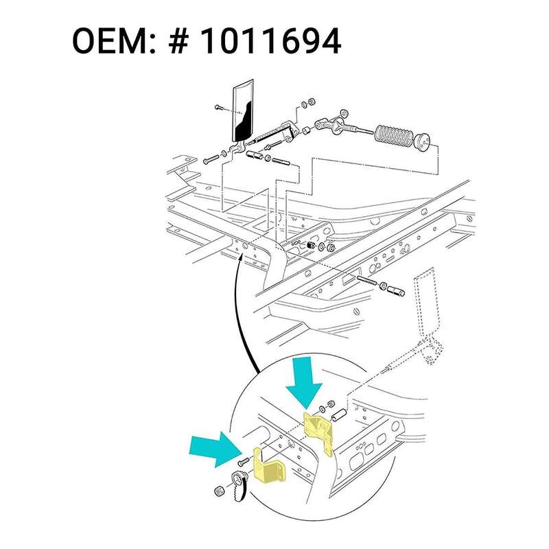 Golf Cart Accelerator Pedal Sub Repair Kit for Club Car & /carryall/xrt 1996-up 1017696 102026001