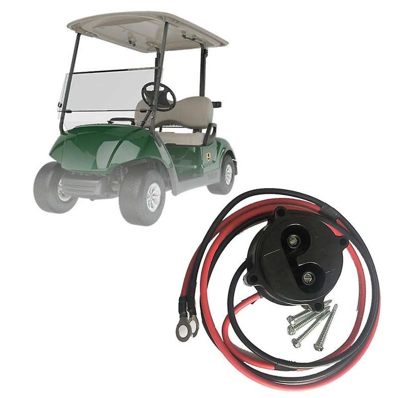 Golf Cart DC Charger Receptacle with Wires for Electric G19 G22 48V JR1-H6181-02-00