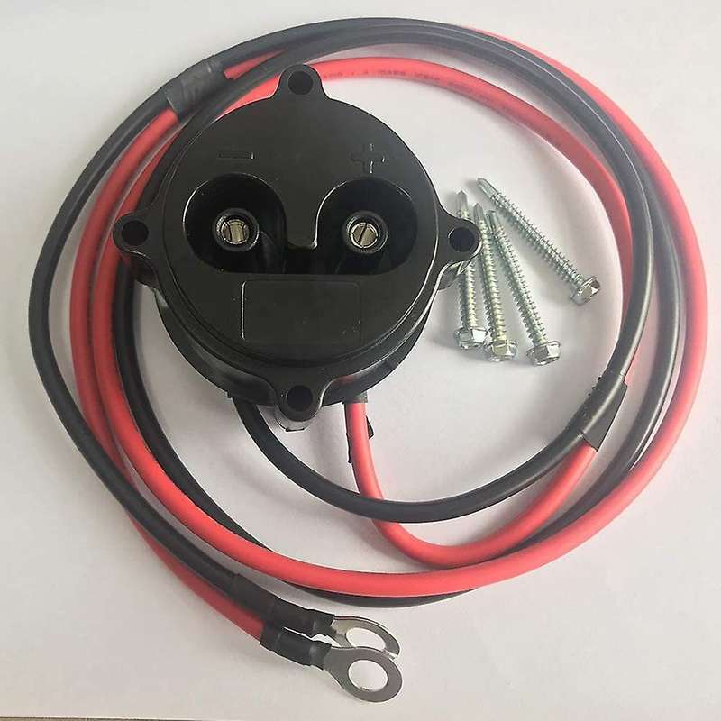 Golf Cart DC Charger Receptacle with Wires for Electric G19 G22 48V JR1-H6181-02-00