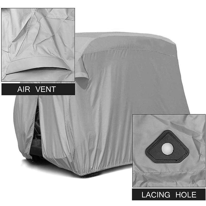 Golf Cart Cover Heavy Duty Universal Golf Cars Cover Waterproof Rainproof Club Car Roof Enclosure Go