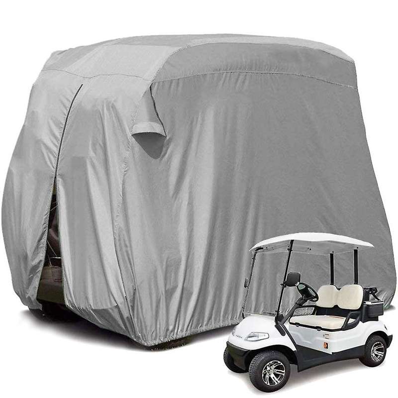 Golf Cart Cover Heavy Duty Universal Golf Cars Cover Waterproof Rainproof Club Car Roof Enclosure Go