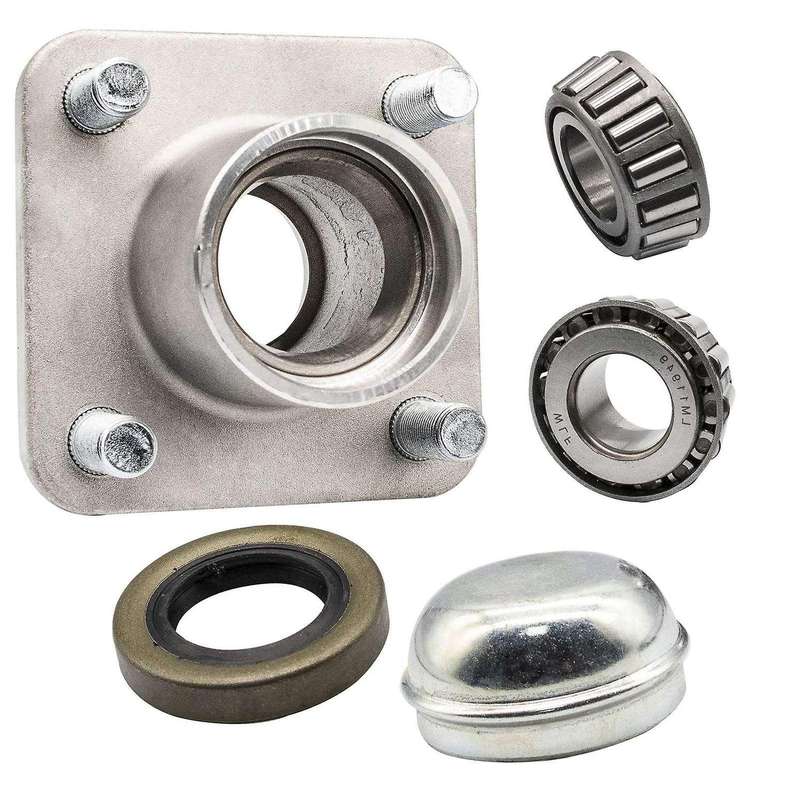 Golf Cart Front Wheel Hub Kit and Bearings Seals Replacement for Club Car 1974-2002 1011892