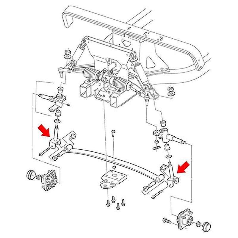 Golf Cart Front End Pin Repair Part for Club Car Precedent 2004-Up Gas/Electric,102287201 & 10363860