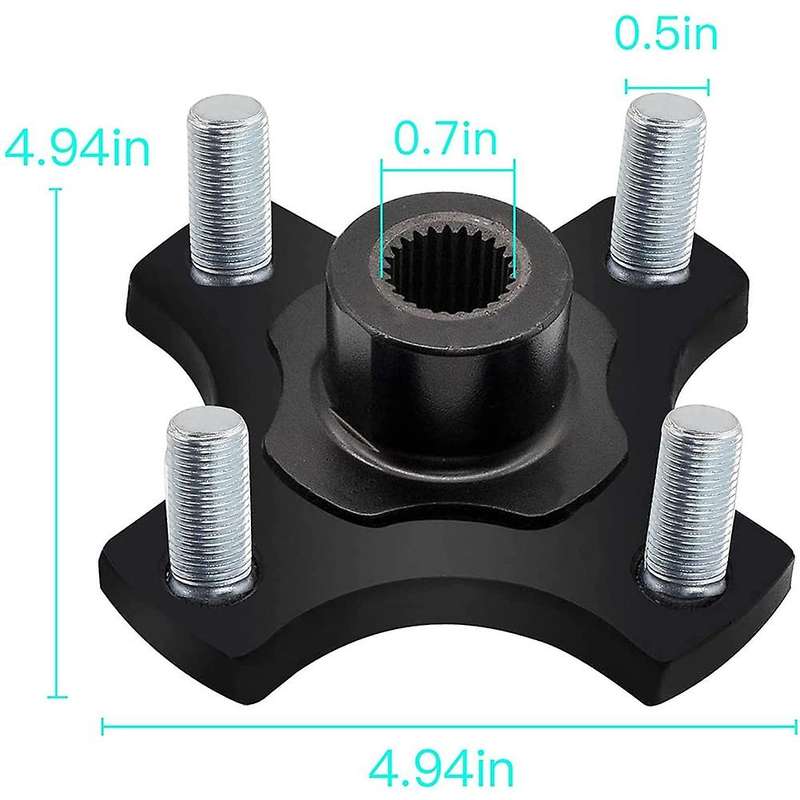 Golf Cart Rear Wheel Hub Flange Plate for RXV Electric Golf Cart 2008-Up, 604112 615604 70968-G03