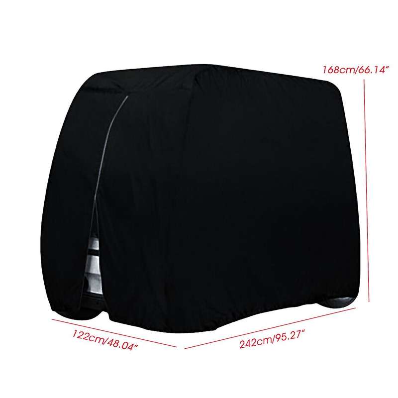 Golf Cart Sightseeing Cart Universal Waterproof Dust Cover for EZ Go Club 242 x 122 x 168 cm Silver