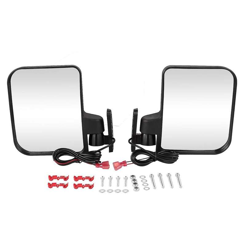 Golf Cart Side Mirrors with Led Turn Signal Light for Club Car and Others Golf Cart