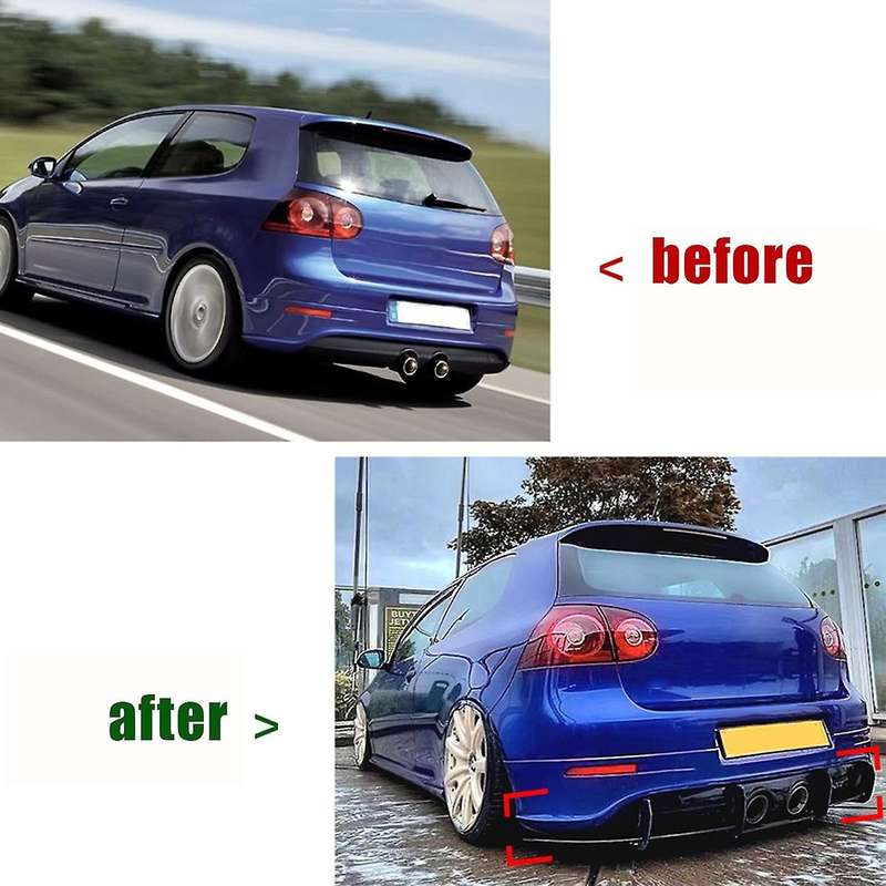 Golf Mk5 R32 Rear Bumper Diffuser Spoiler Lip Protector Splitter Body Kit Accessories