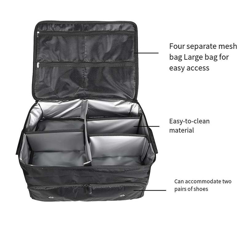 Golf Storage Box Golf Trunk Organizer Waterproof Car Golf Locker with Separate Ventilated Compartme