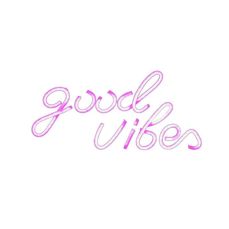 Good Vibes Neon Sign Wedding Wall Hanging Usb Led Neon Light Signs Led Night Lights for Bedroom Deco