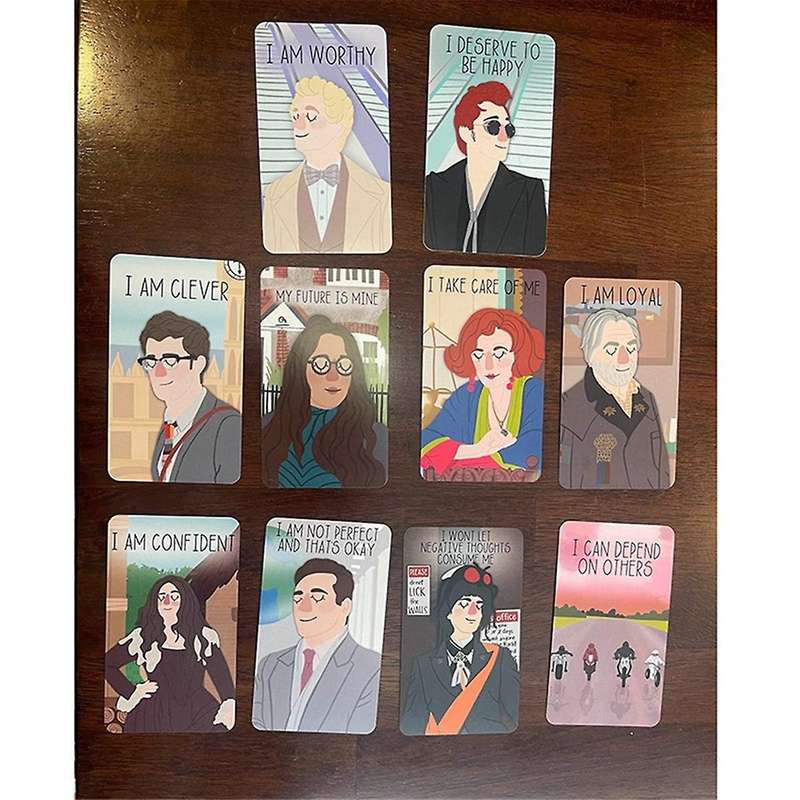 Good Omens Affirmation Deck, 20pcs Good Omens Affirmation Cards for Women Mindful Affirmation Cards