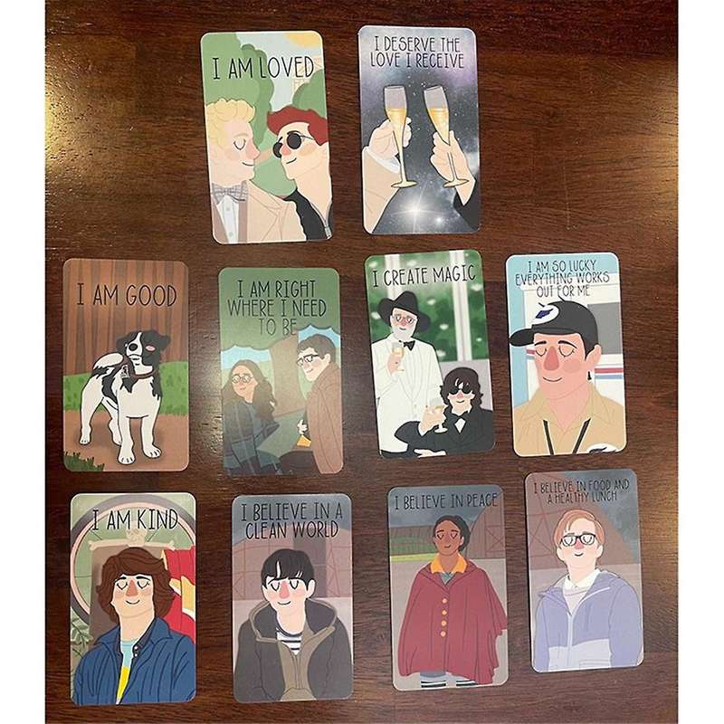 Good Omens Affirmation Deck, 20pcs Good Omens Affirmation Cards for Women Mindful Affirmation Cards