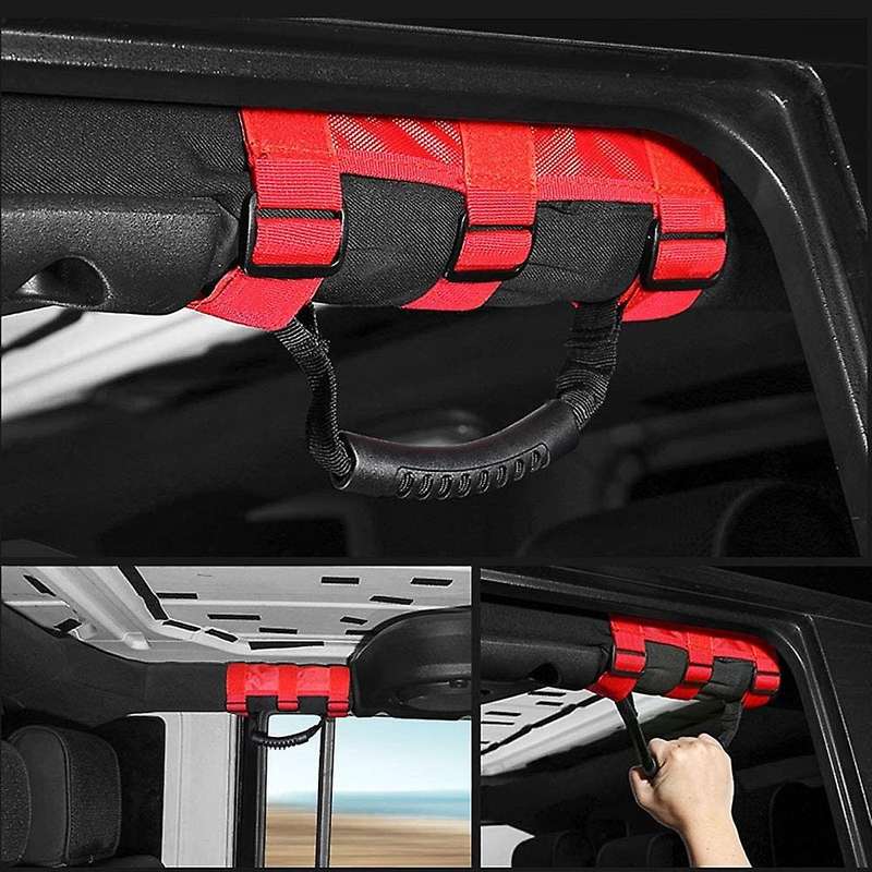 Grab Handles prefect fit for all roll bars Design for YJ LJ TJ JK JL 1987-2020 & JT ATV UTV