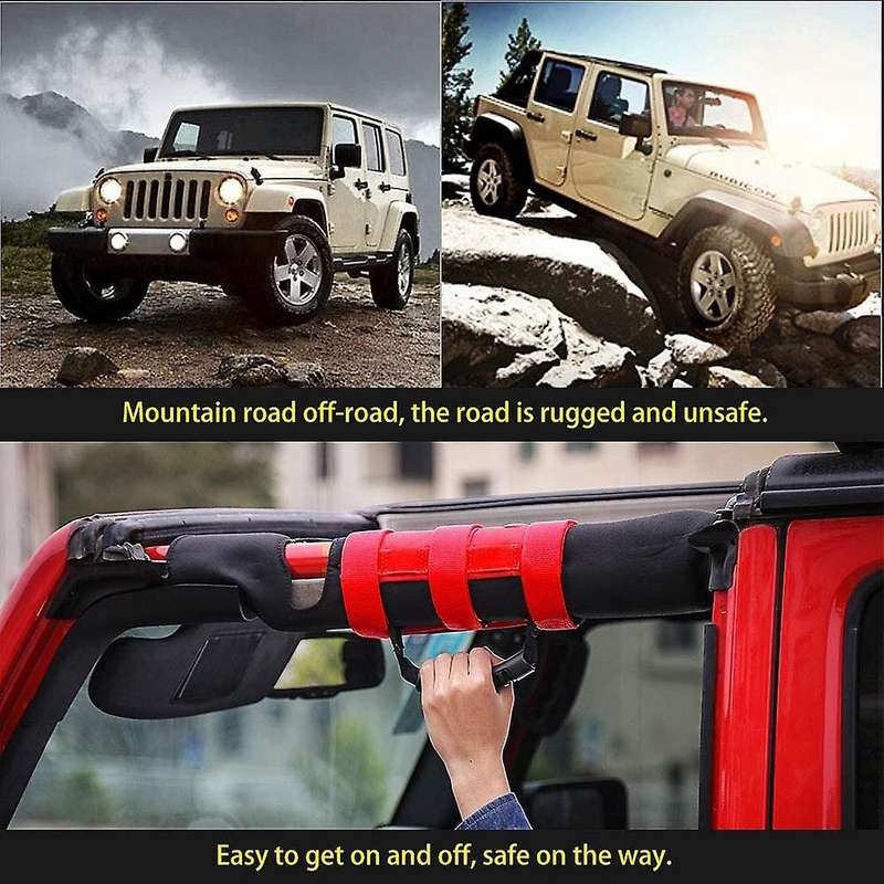 Grab Handles prefect fit for all roll bars Design for YJ LJ TJ JK JL 1987-2020 & JT ATV UTV