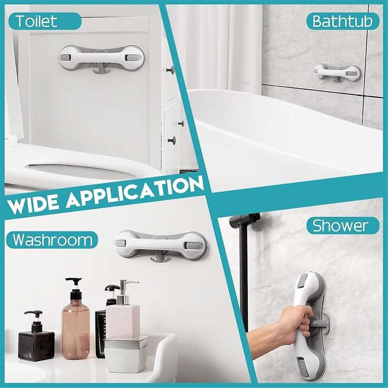 Grab Bars for Shower Handle Strong Suction Cup Grab Bar Safety Bars for Shower Chair Bathroom Grab B