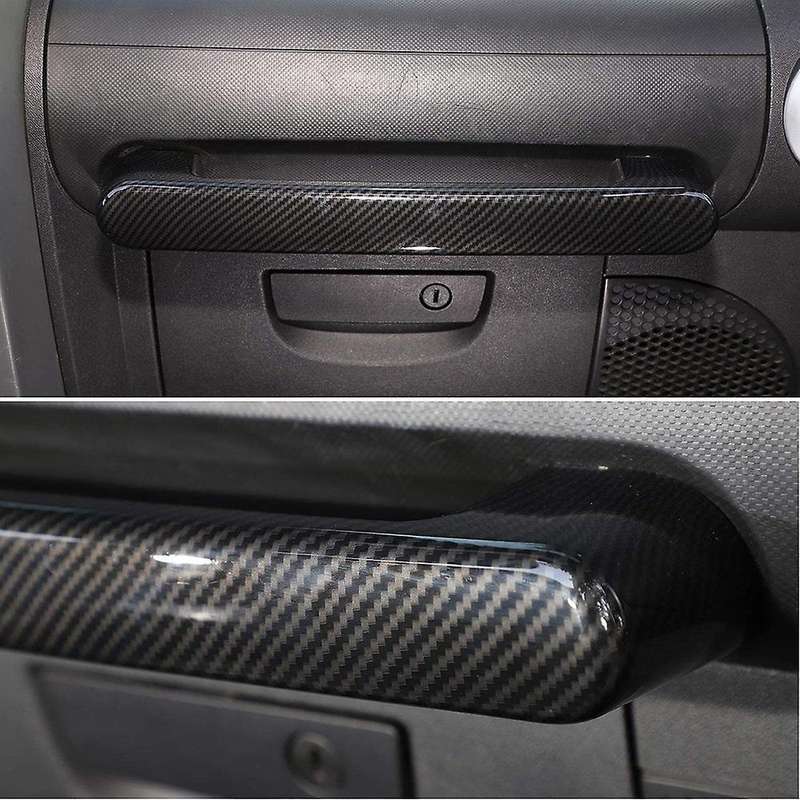 Grab Bar Trim Cover for Wrangler JK 2007-2010, Carbon Fiber Texture