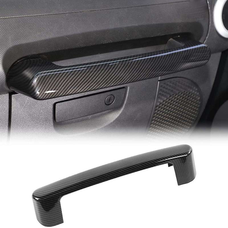 Grab Bar Trim Cover for Wrangler JK 2007-2010, Carbon Fiber Texture