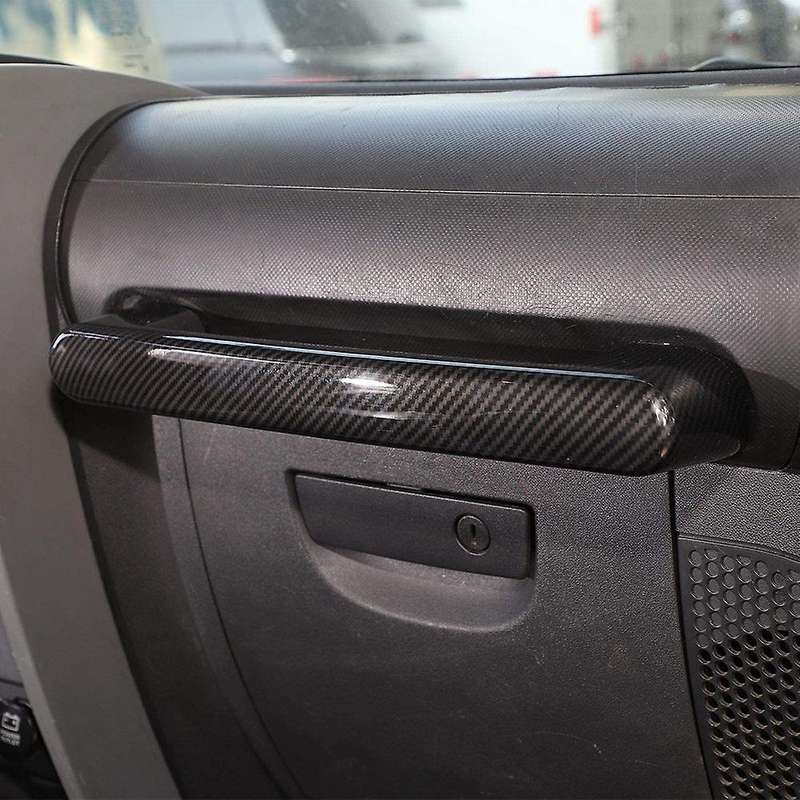 Grab Bar Trim Cover for Wrangler JK 2007-2010, Carbon Fiber Texture