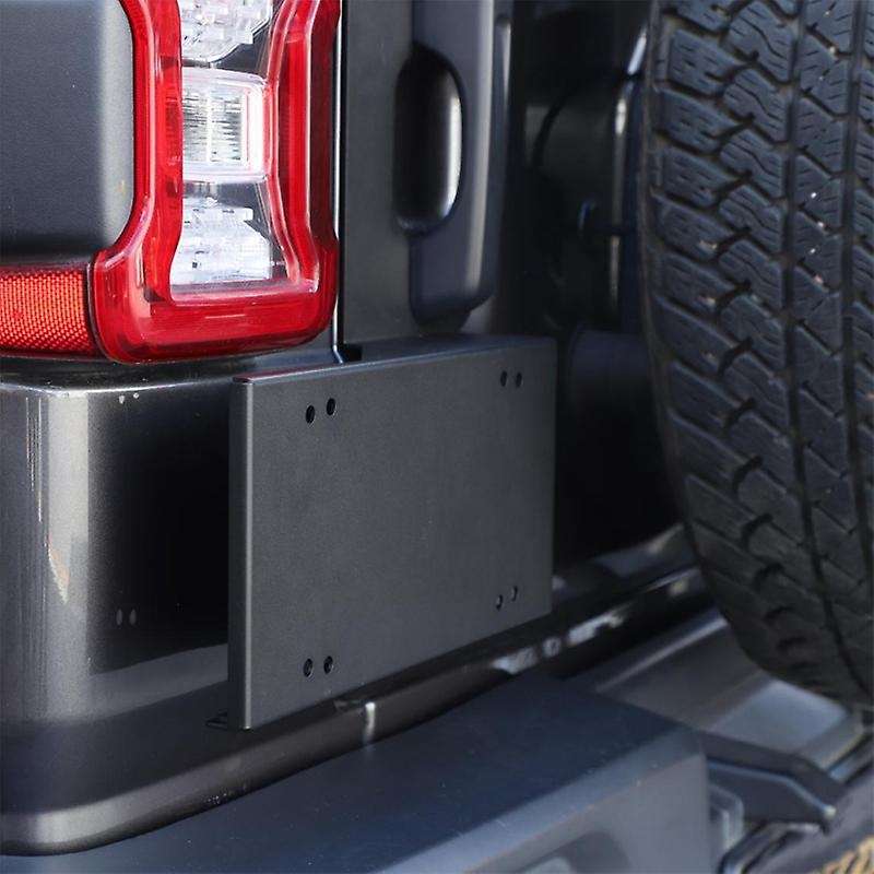 Grab Handle License Plate Frame Cover Trim Sticker for Wrangler JL 2018 2019 2020 2021 Accessories