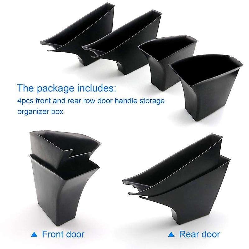 GrabTray Passenger Storage Tray Organizer Grab Handle Pocket for Model 3, Car Door Grab Handle Phone