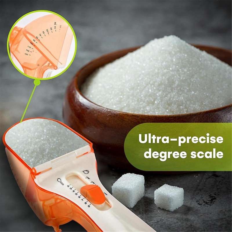 Graduated Plastic Measuring Spoon Portable and Adjustable Measuring Spoon Set Baking Tool