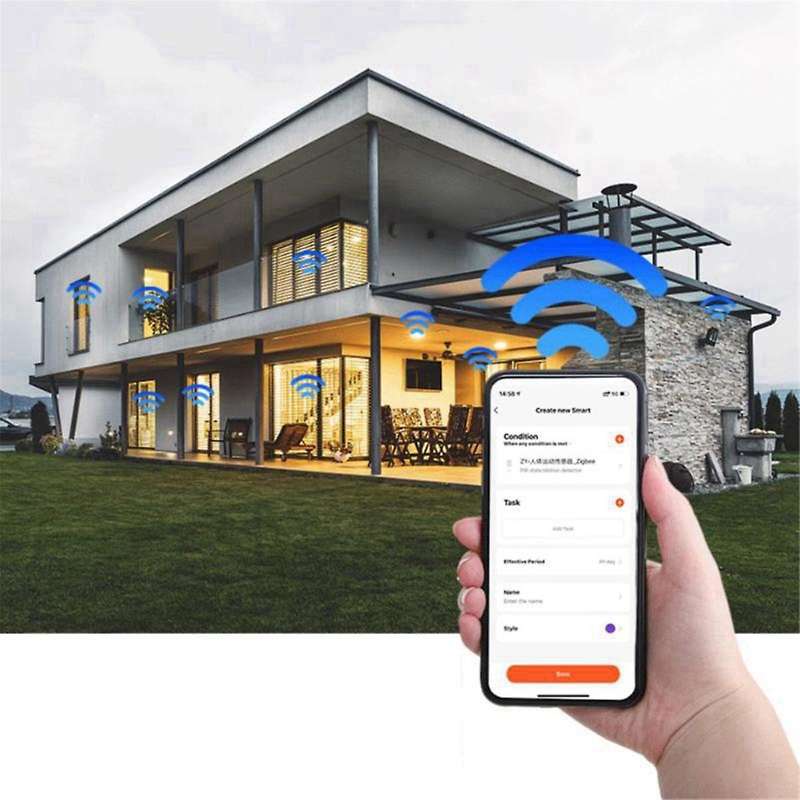 Graffiti Smart Zigbee Body Infrared Detector Smart PIR Sensitivity and Time Adjustable Built-in Batt