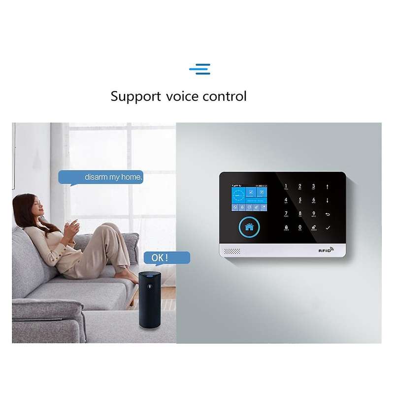 Graffiti Intelligent Burglar WIFI GSMI Alarm Graffiti Door Window Security Security Alarm System Ala