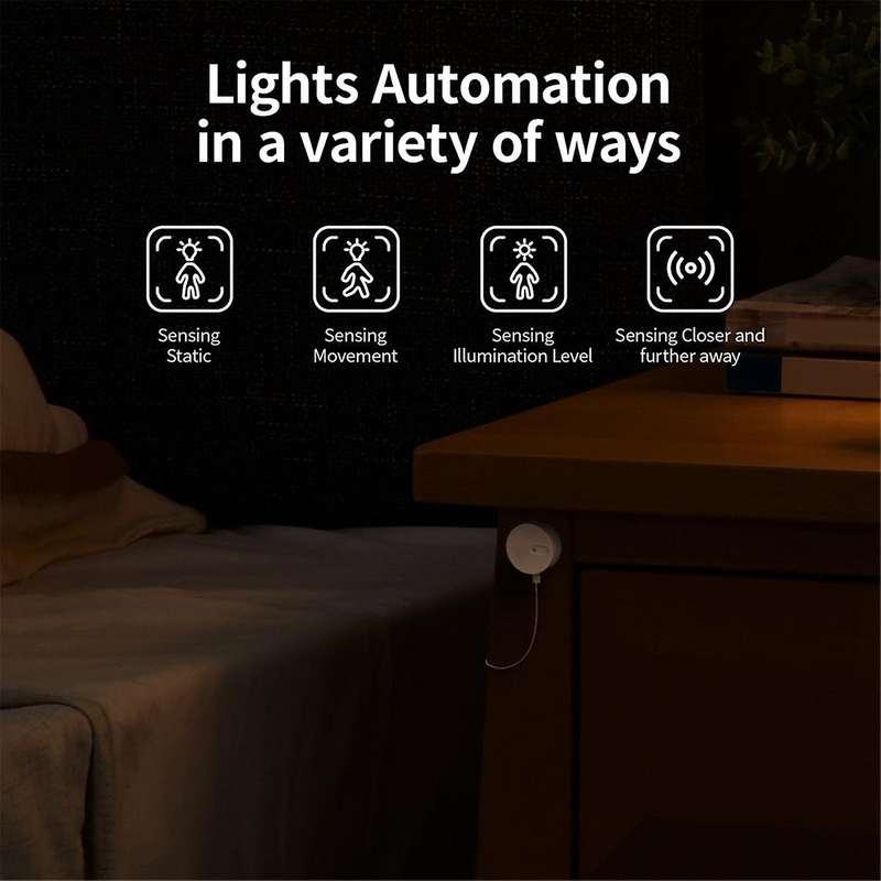 Graffiti Zigbee Human Presence Sensor Support Tuya Multifunctional Convenient Portable Millimeter R