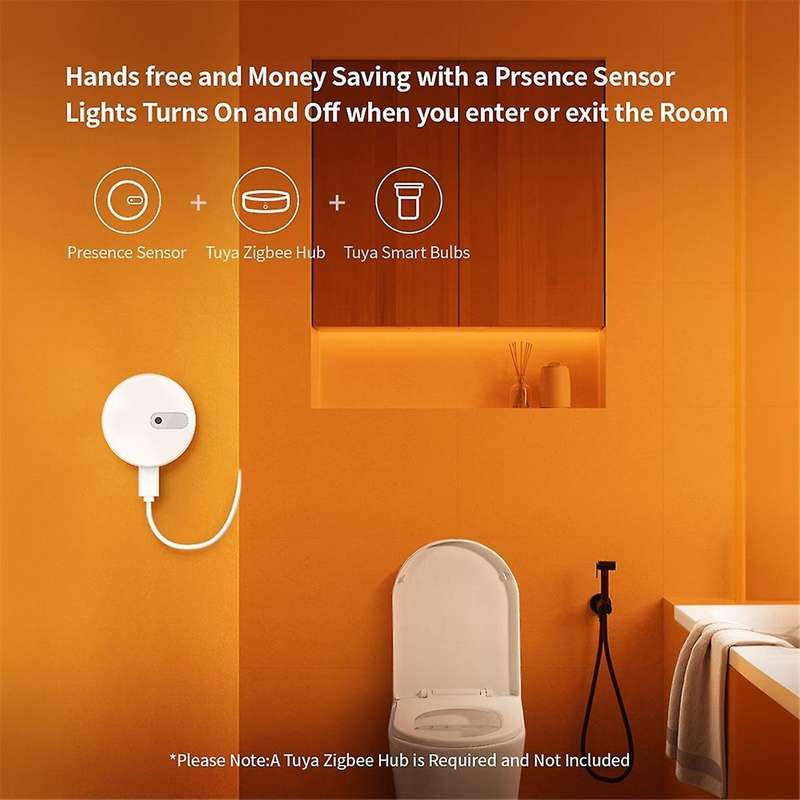 Graffiti Zigbee Human Presence Sensor Support Tuya Multifunctional Convenient Portable Millimeter R