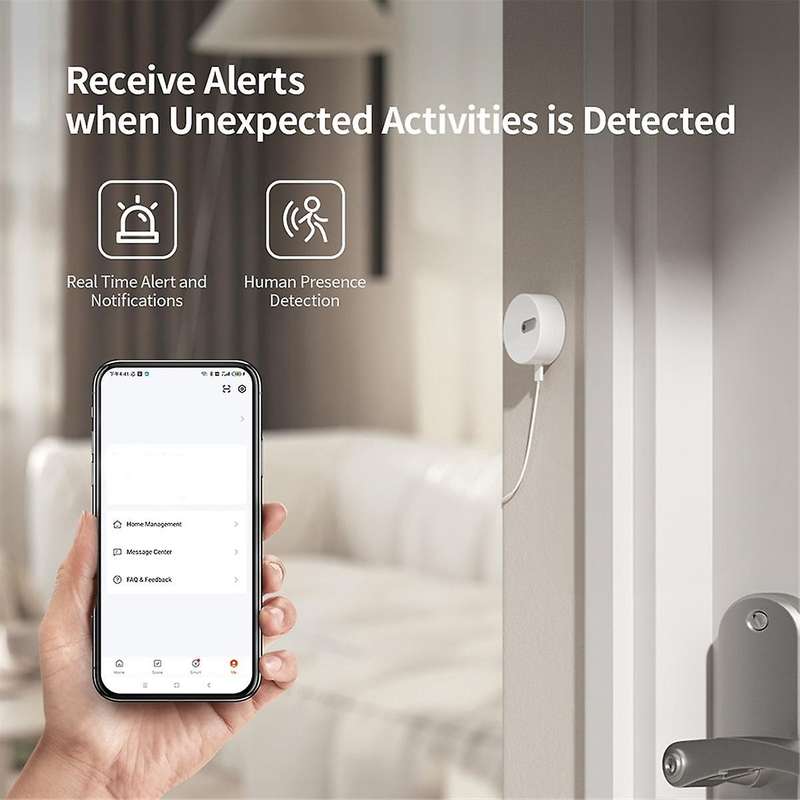 Graffiti Zigbee Human Presence Sensor Support Tuya Multifunctional Convenient Portable Millimeter R
