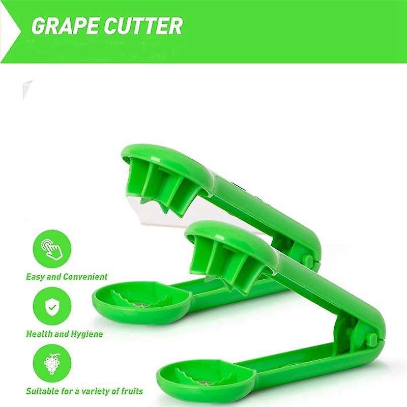 Grape Cutter for Kids , 2pcs Seedless Grape Baby Cherry Strawberry Slicer for Vegetable Fruit Salad