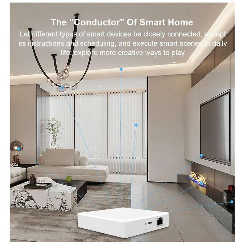 Graffiti Zigbee Wired Gateway for Matter Protocol Smart Home Network Hub Remote Multifunction Contro