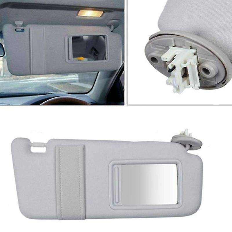 Gray Car Sun Visor Sunshade for 09-16 Venza Passenger Side Right 74310-0T022-B1