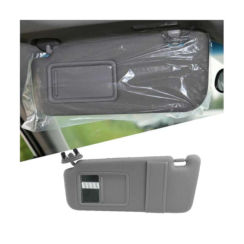 Gray Car Sun Visor Shade Pair Left & Right Side W/o Sunroof for 2007-2011