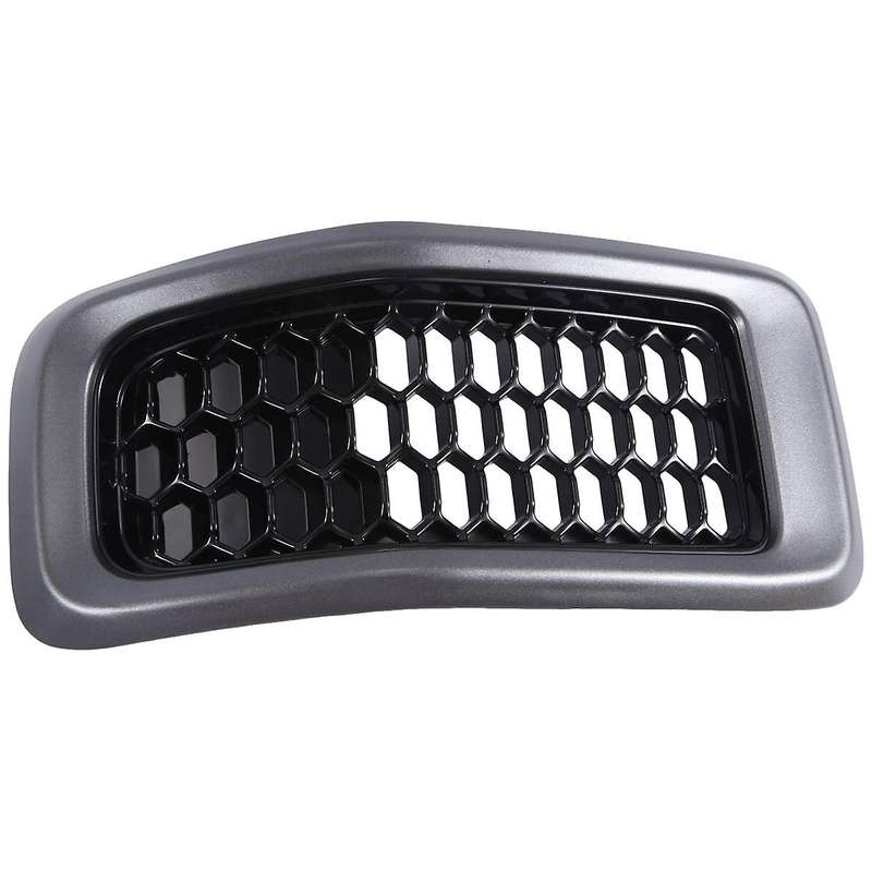 Gray Car Front Insert Mesh Grille Decoration Cover Front Radiator Inlet Grill Trim Cover for 2014-20