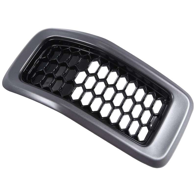 Gray Car Front Insert Mesh Grille Decoration Cover Front Radiator Inlet Grill Trim Cover for 2014-20