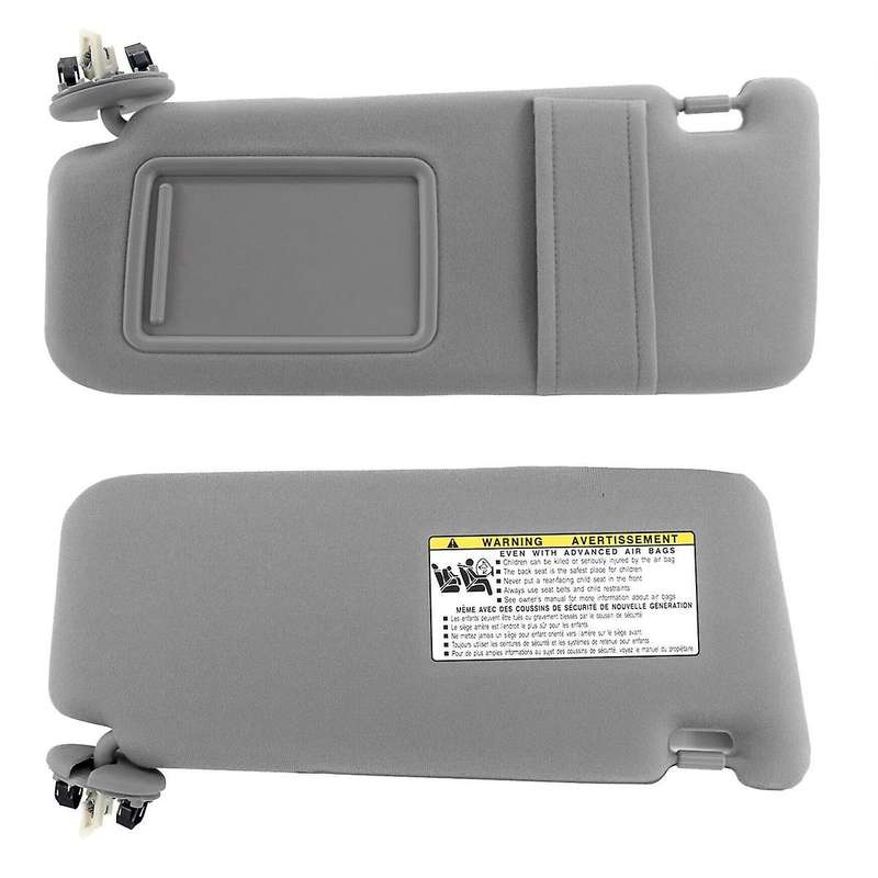 Gray Car Sun Visor Shade Pair Left & Right Side for 2007-2011 with Sunroof and Lights