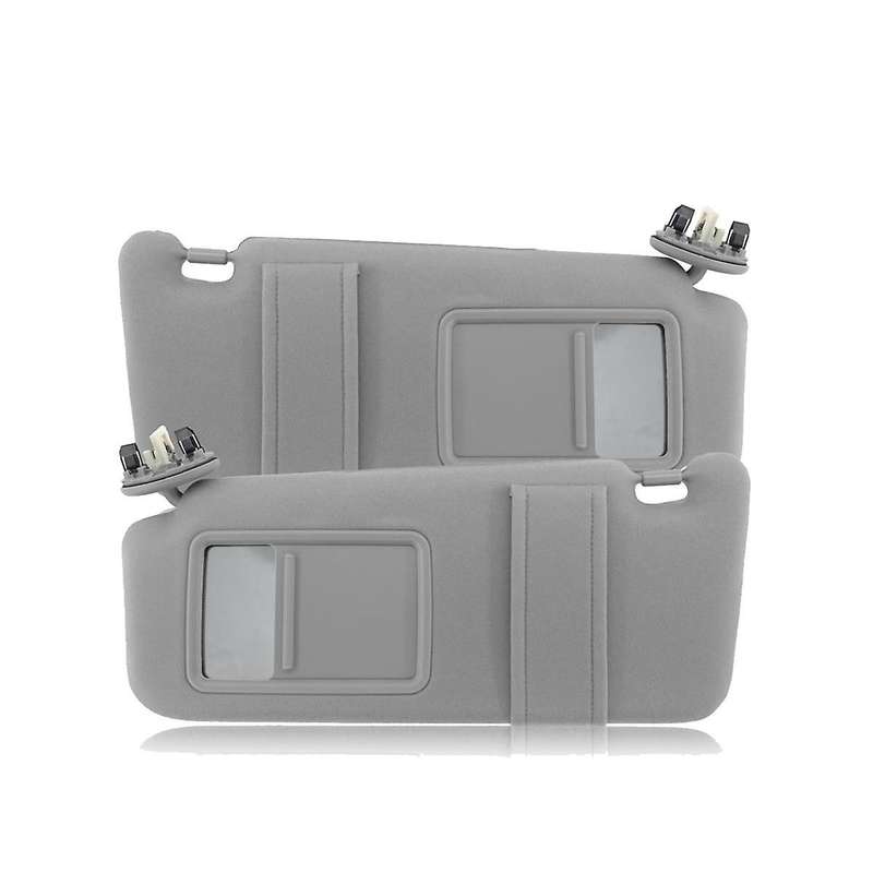 Gray Car Sun Visor Shade Pair Left & Right Side for 2007-2011 with Sunroof and Lights