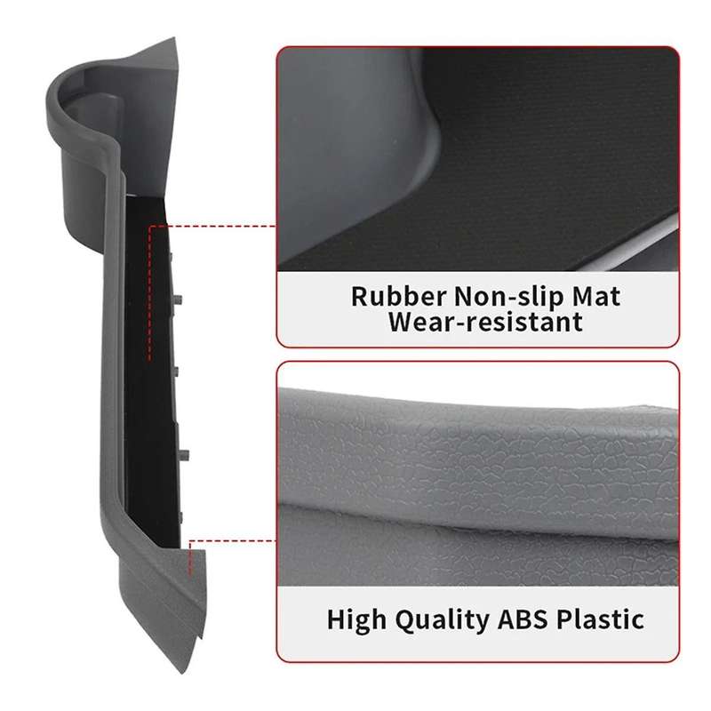 Gray Door Pockets Storage Box Cup Holder for Land Cruiser 70 Seires Lc70 Lc71 Lc75 Lc76 Lc77 Lc78 Lc