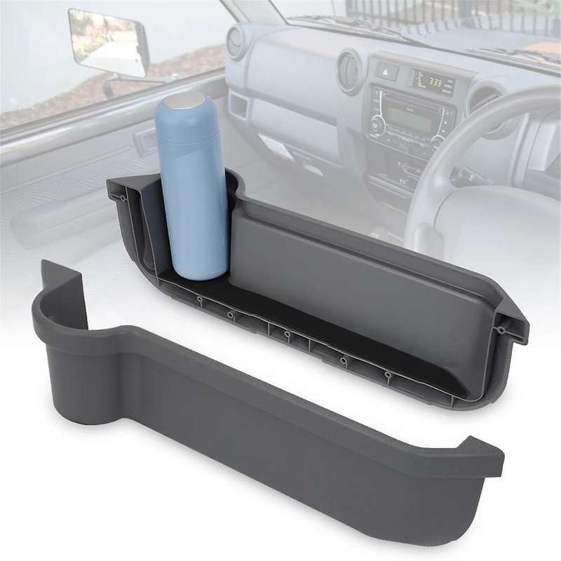 Gray Door Pockets Storage Box Cup Holder for Land Cruiser 70 Seires Lc70 Lc71 Lc75 Lc76 Lc77 Lc78 Lc