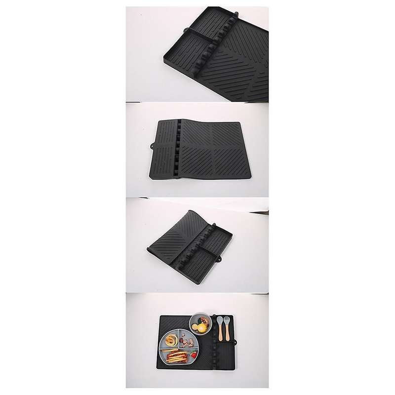Gray Oven Tools, Silicone Protective Pads, Dust-Proof Cleaning Pads, Barbecue Pans, Insulation Pads