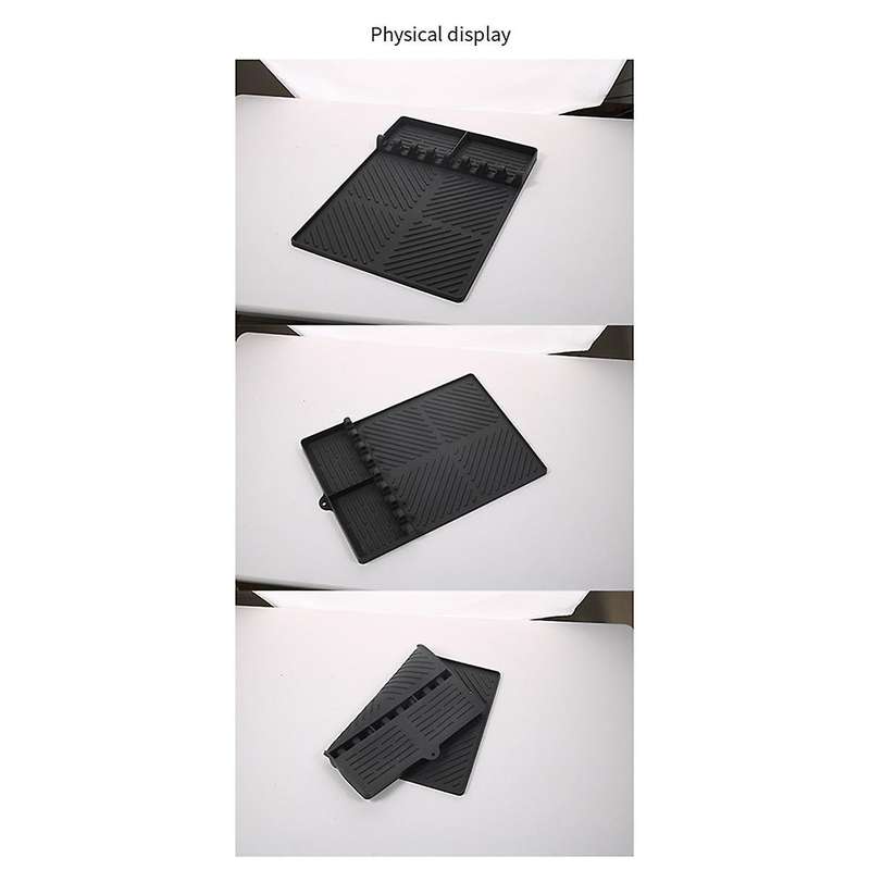Gray Oven Tools, Silicone Protective Pads, Dust-Proof Cleaning Pads, Barbecue Pans, Insulation Pads