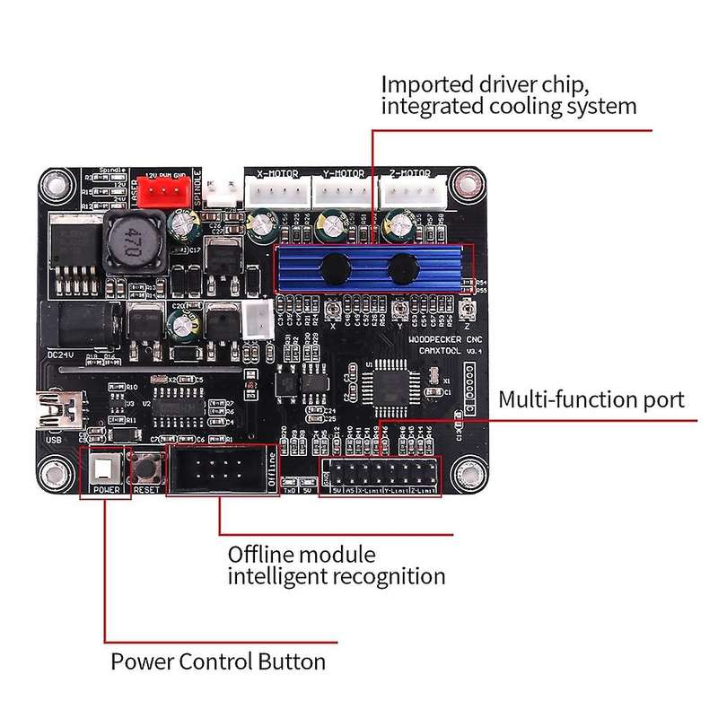 Grbl 1.1 Usb Port Cnc Engraving Machine Control Board 3 Axis Control, Engraving Machine Board With